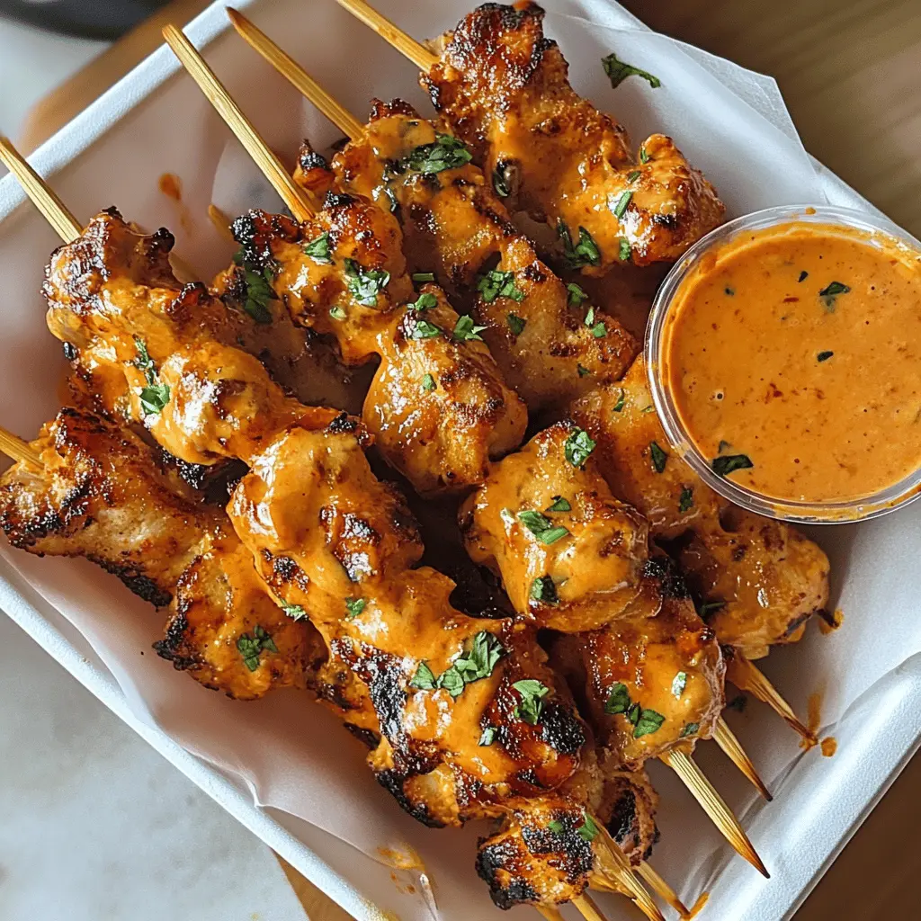 Spice up your meal with these flavorful Bang Bang Chicken Skewers! Marinated in a tantalizing sauce, each bite is juicy, tender, and packed with a delightful kick. Perfect for grilling on summer nights or serving at parties. Save this recipe for your next gathering and impress your guests with these deliciously easy skewers!
