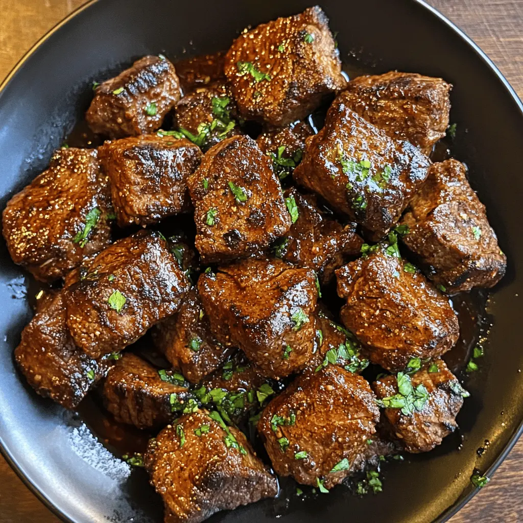 Sizzle up some flavor with these Cajun Garlic Butter Steak Bites! Juicy steak pieces seared to perfection, tossed in rich garlic butter, and a hint of Cajun spice make this dish a must-try. Perfect for a quick dinner or a fun appetizer at your next gathering. Save this recipe to impress your friends and family!