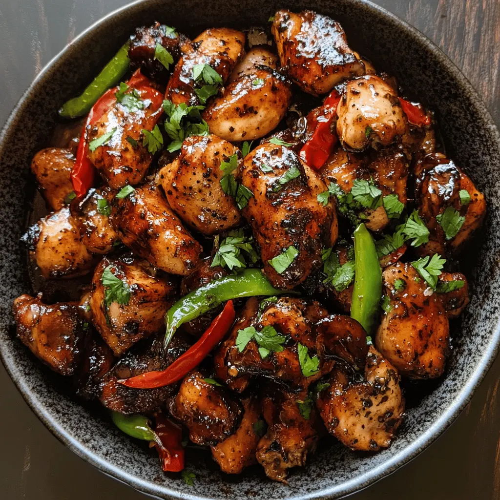 This Easy Black Pepper Chicken Recipe is packed with bold flavors and comes together in just 20 minutes! Tender chicken, coated in a savory black pepper sauce, makes for a delightful weeknight dinner. It's perfect served over rice or noodles. Save this recipe for a quick and delicious meal that's sure to impress!