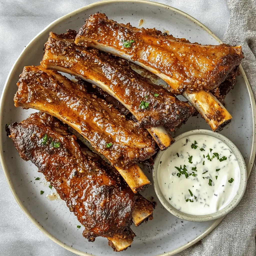 Treat yourself to these Easy Greek Ribs, where tender meat pairs with vibrant Mediterranean flavors! This recipe uses a delicious marinade featuring olive oil, garlic, and herbs, baked to perfection before grilling. Perfect for BBQs or family gatherings, save this pin to whip up a flavorful dish that everyone will love!