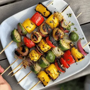 Get ready for a colorful and tasty addition to your summer BBQ with these Easy Grilled Vegetable Skewers! Packed with vibrant veggies like bell peppers, zucchini, and mushrooms, this recipe is perfect for a light meal or as a side dish. Fire up the grill and save this pin for your next cookout—you’ll want to impress your guests with these simple, flavorful skewers!