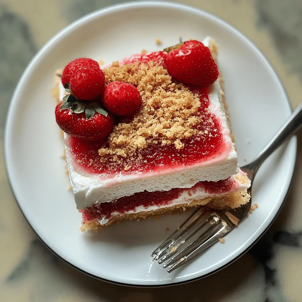Get ready to enjoy a delightful Fresh Strawberry Yum Yum that brings together the sweetness of ripe strawberries and creamy layers for a dessert that's simply irresistible. Perfect for warm days or special gatherings, this easy recipe will leave everyone asking for seconds! Save it now to brighten your next occasion!
