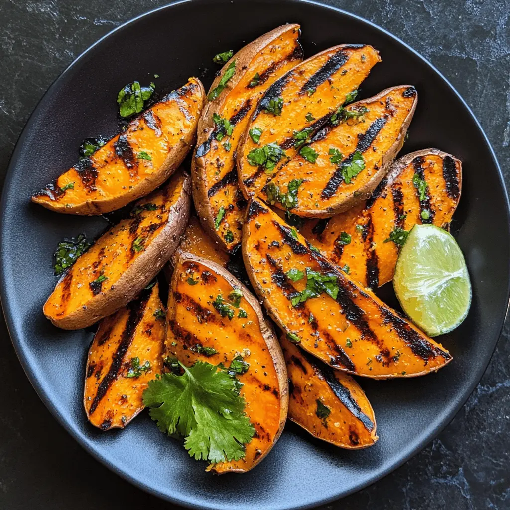 Grilled Cilantro-lime Sweet Potatoes bring a burst of flavor to your summer barbecues! These tender, smoky sweet potatoes are tossed in zesty lime juice and fresh cilantro, creating an irresistible side dish that's both healthy and delicious. Perfect for gatherings, simply save this recipe for your next cookout or picnic!