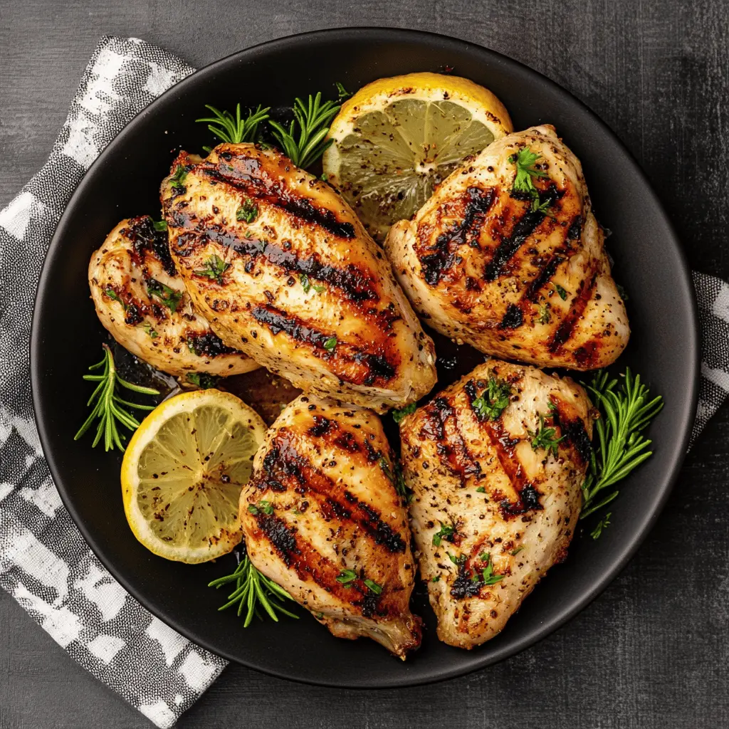 Juicy grilled lemon chicken is the perfect dish for your next barbecue! With a zesty marinade of fresh lemon juice, garlic, and herbs, this recipe showcases bright flavors that everyone will love. It's easy to make and ideal for family dinners or summer gatherings. Be sure to save this recipe for a delightful meal any time!