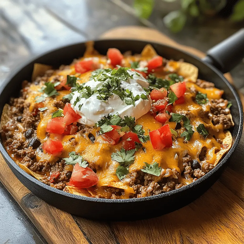 Easy Cheesy Ground Beef Burrito Skillet