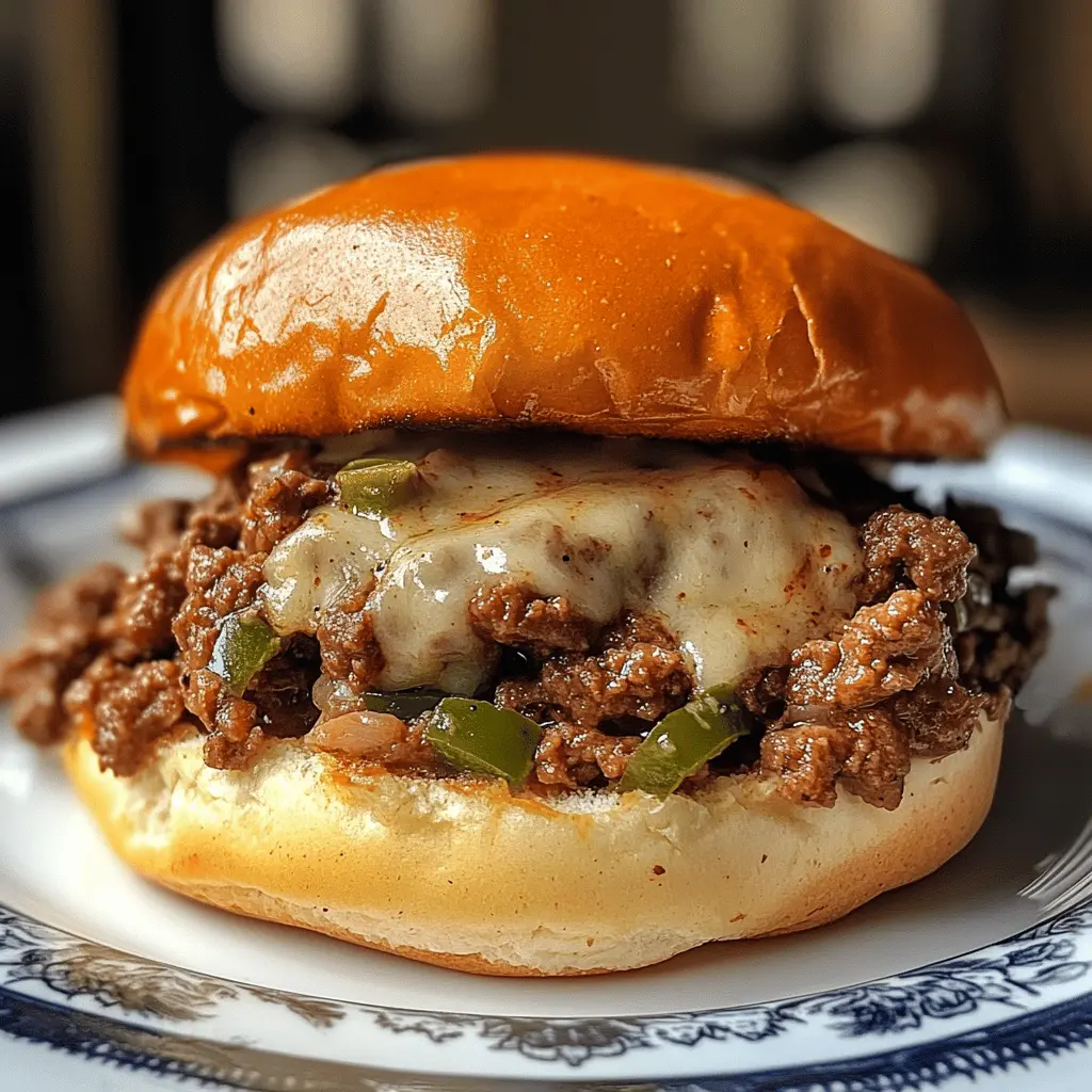Get ready for a hearty twist on a classic! These Philly Cheesesteak Sloppy Joes combine tender beef, melted cheese, and sautéed peppers for an unforgettable flavor. Perfect for game day or a cozy family dinner, this easy recipe will have everyone coming back for seconds. Save it now to spice up your next meal!