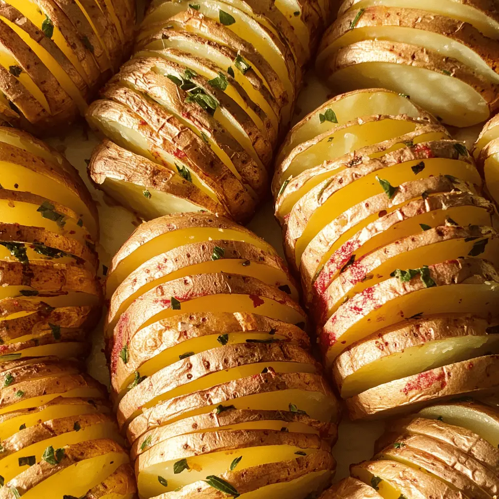 Looking for a simple yet delicious side dish? These Sliced Baked Potatoes are a perfect choice! Crispy on the outside and fluffy on the inside, they're seasoned to perfection and can easily complement any meal. Save this recipe for your next family dinner or BBQ, and enjoy a tasty twist on classic potatoes!