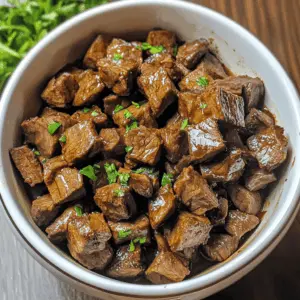 Juicy slow cooker steak bites that melt in your mouth! These tender pieces of beef simmered in a savory blend of seasonings are perfect for dinner or as a crowd-pleasing snack. Easy to make and full of flavor, this recipe is a must-try. Save it for your next family gathering or game day feast!
