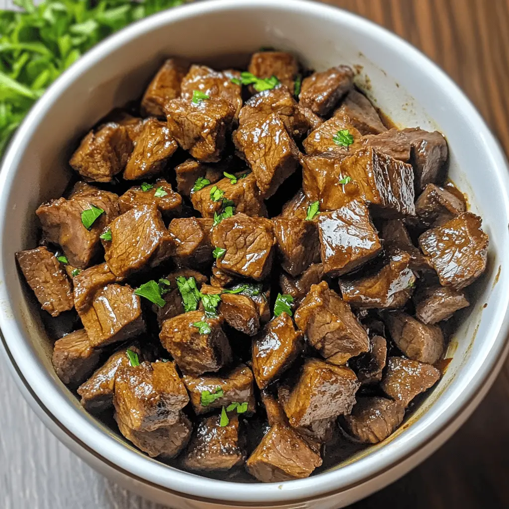 Juicy slow cooker steak bites that melt in your mouth! These tender pieces of beef simmered in a savory blend of seasonings are perfect for dinner or as a crowd-pleasing snack. Easy to make and full of flavor, this recipe is a must-try. Save it for your next family gathering or game day feast!