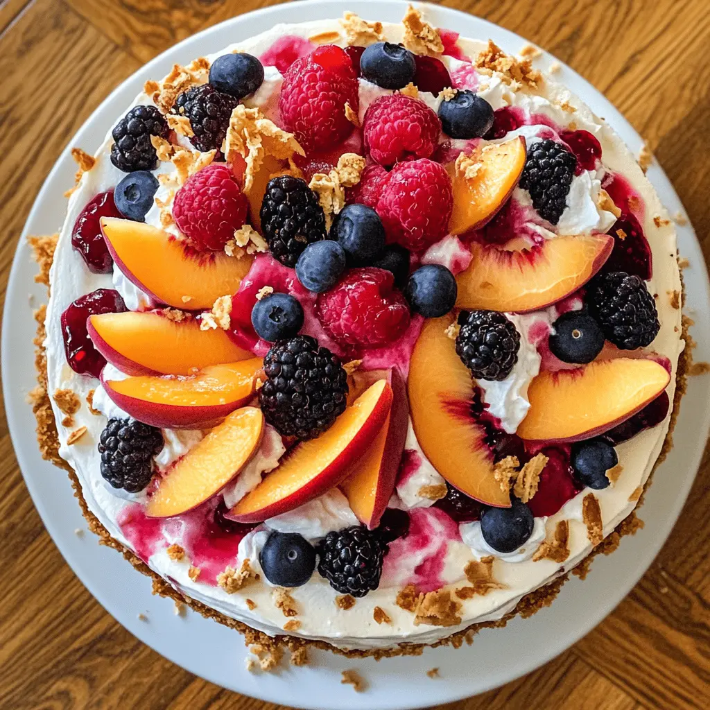 Get ready for a refreshing treat with this Summer Berry and Peach Cheesecake! Bursting with the sweetness of ripe berries and juicy peaches, this no-bake cheesecake is perfect for hot summer days. Made with cream cheese and a buttery graham cracker crust, it’s a delightful dessert that everyone will love. Save this recipe for your next picnic or family get-together!