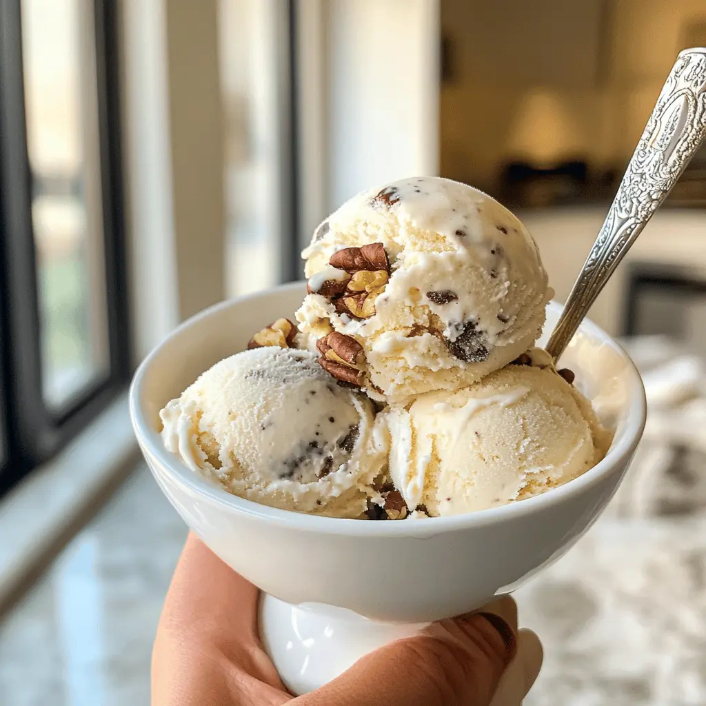 Easy Brown Butter Ice Cream With Candied Pecans And Chocolate Chunks