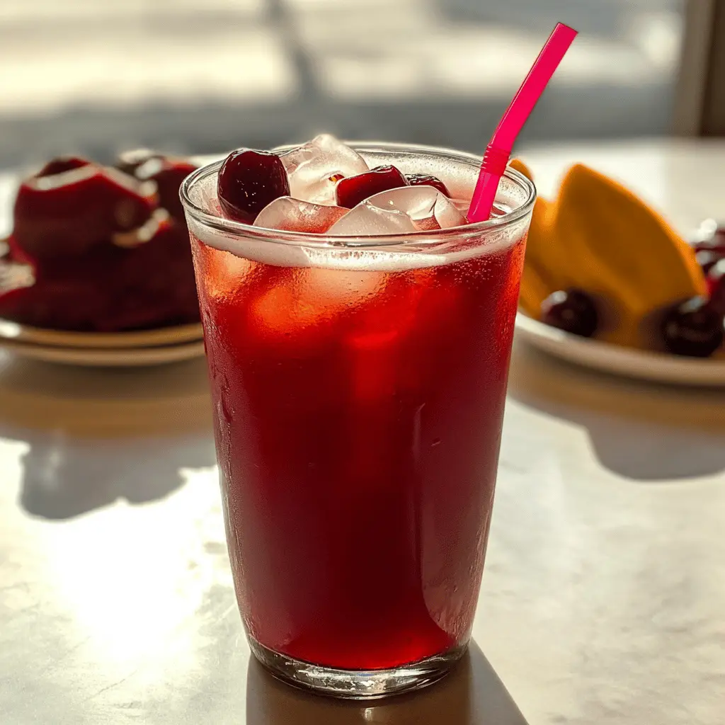 Easy Refreshing Cherry Iced Tea Recipe