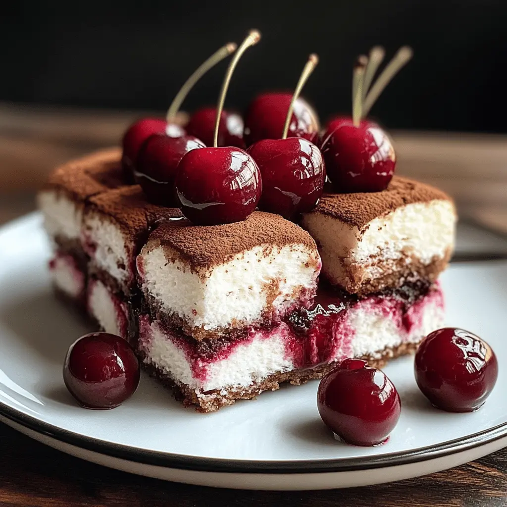 Easy Cherry Amaretto Tiramisu Recipe