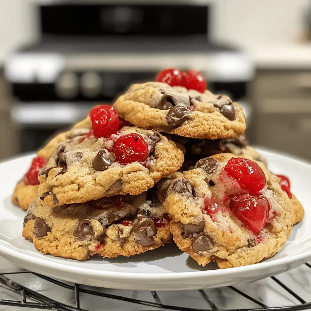 Easy Maraschino Cherry Chocolate Chip Cookies Recipe