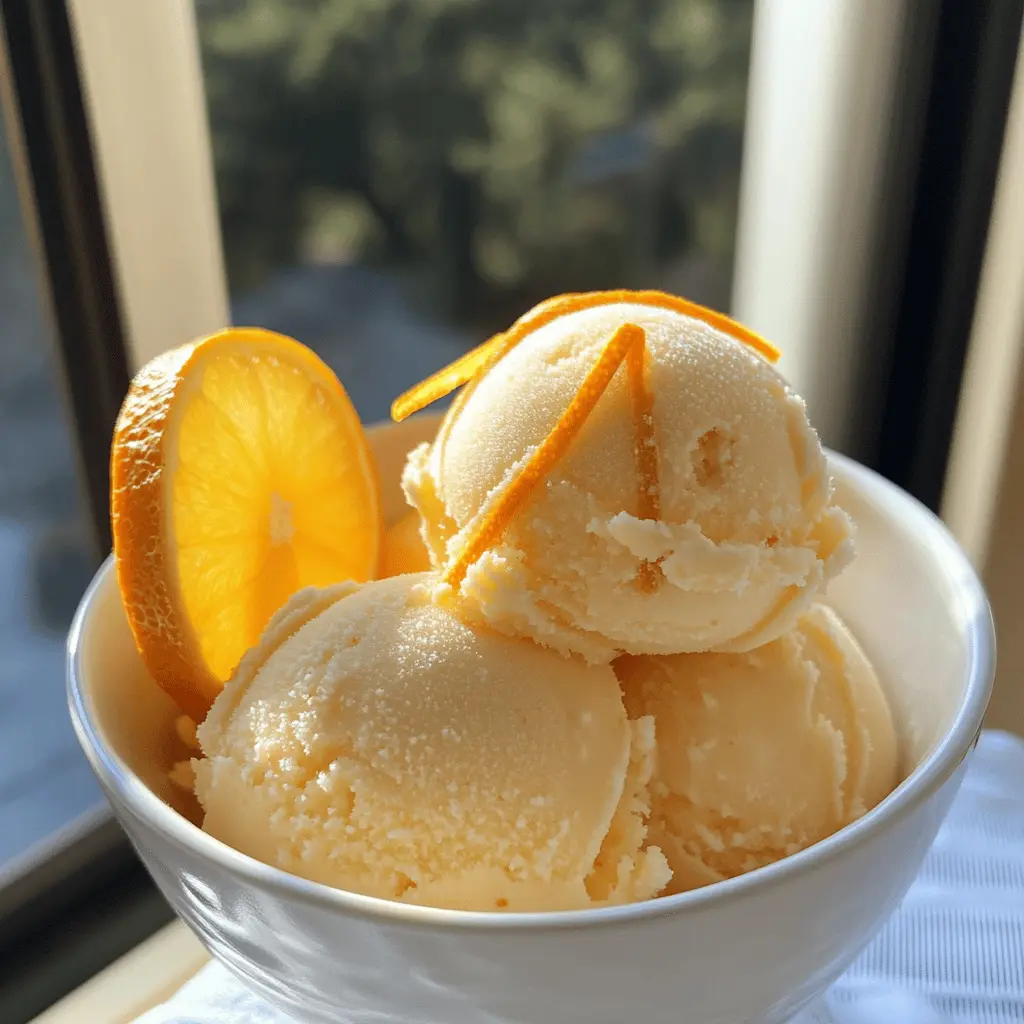 Easy Homemade Orange Sherbet Recipe by Alton Brown