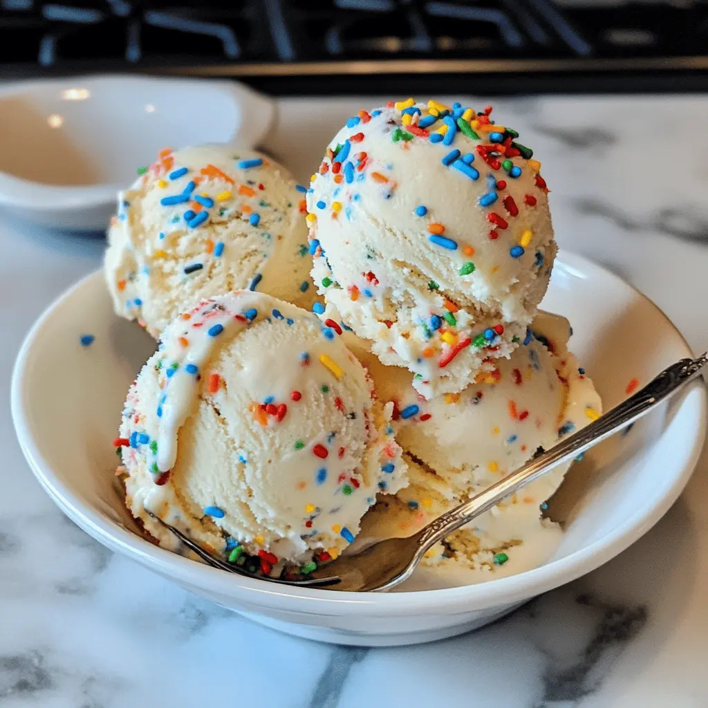 Easy Homemade Birthday Cake Ice Cream Recipe
