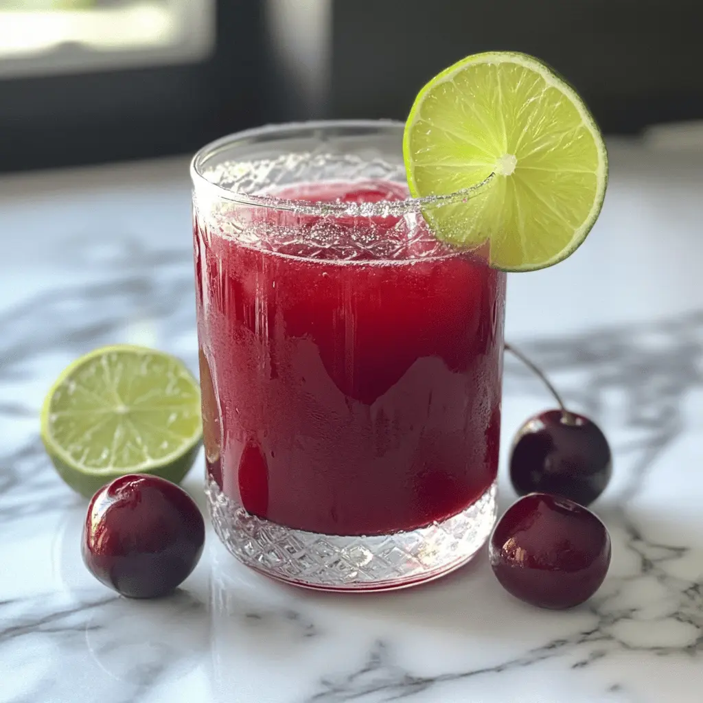 Easy 4-Ingredient Cherry Limeade Recipe