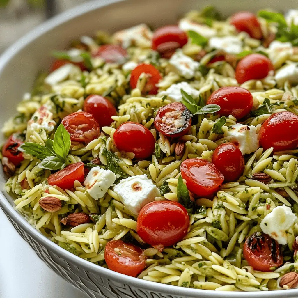 Easy Fresh Orzo Salad With Mozzarella