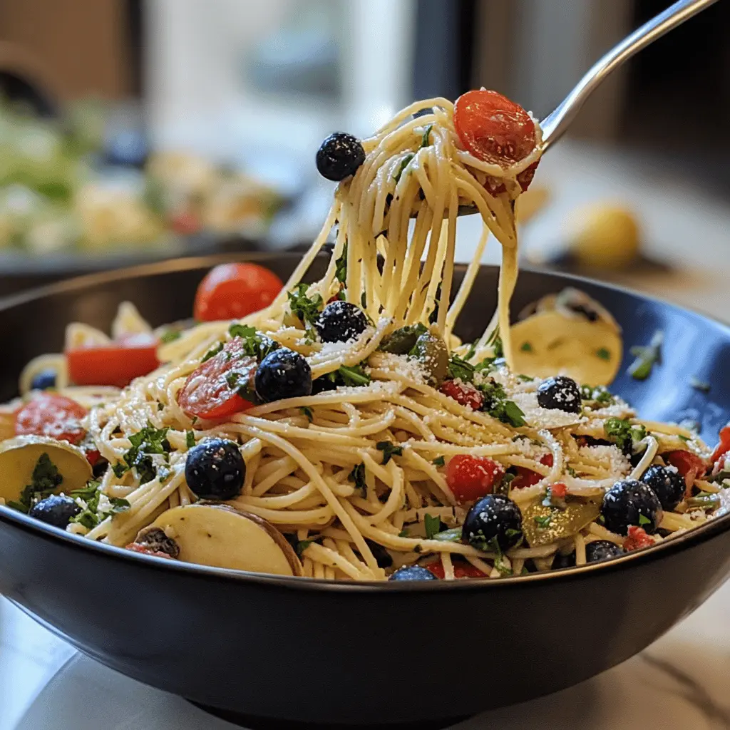 Easy California Spaghetti Salad with Fresh Veggies