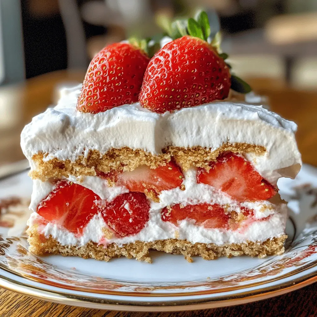 Easy No-Bake Strawberry Icebox Cake Recipe