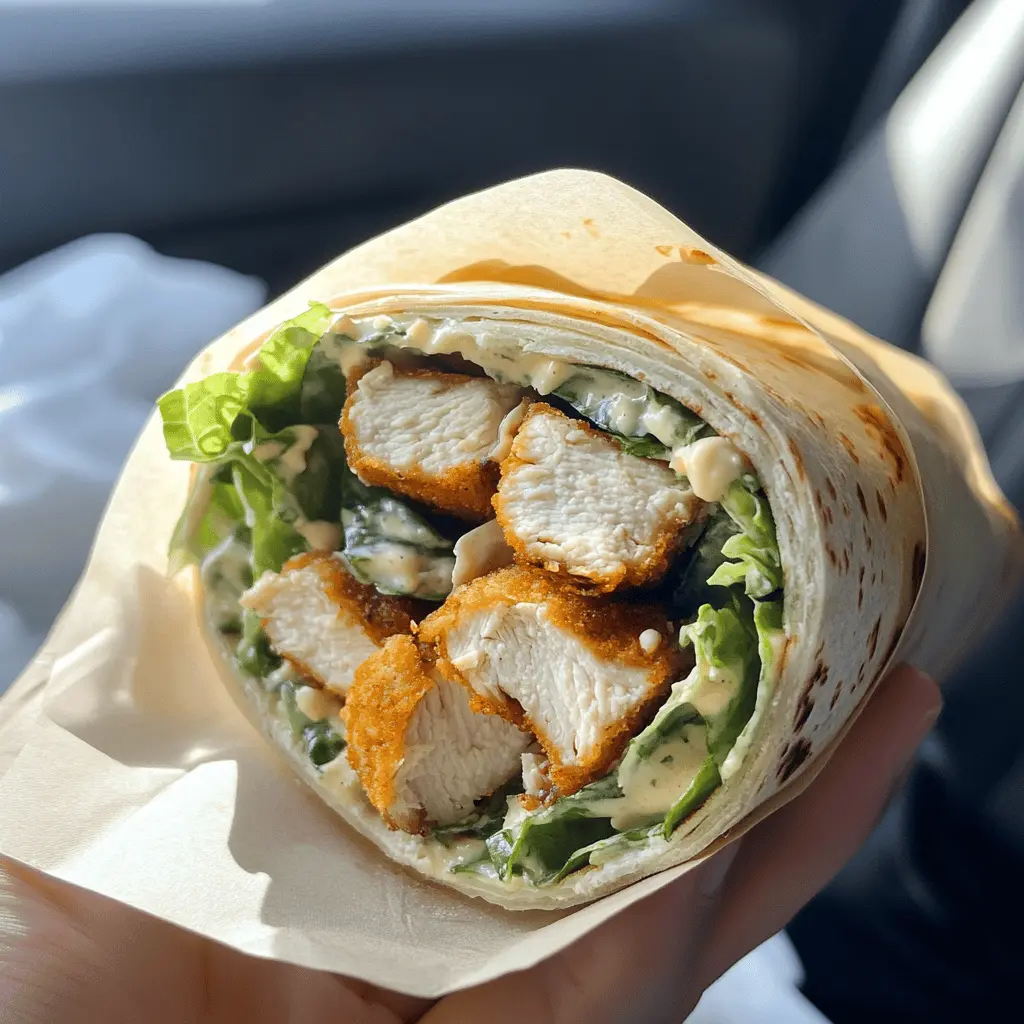 Easy Chicken Caesar Wrap Recipe