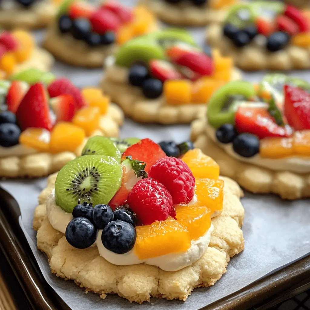 Easy Fruit Pizza Cookies Recipe for Summer