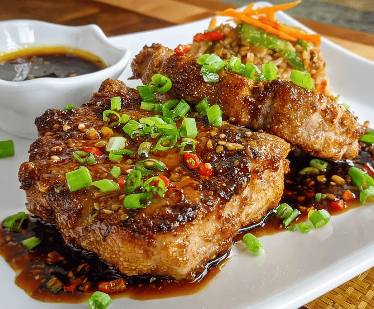 Easy Double Crunch Honey Garlic Pork Chops