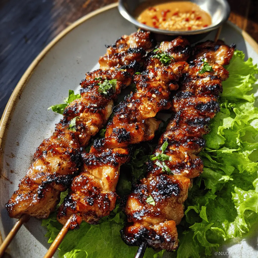 Easy Grilled Thai Chicken Skewers Recipe