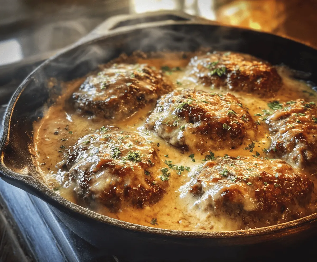 Easy Amish Hamburger Steak Bake Recipe