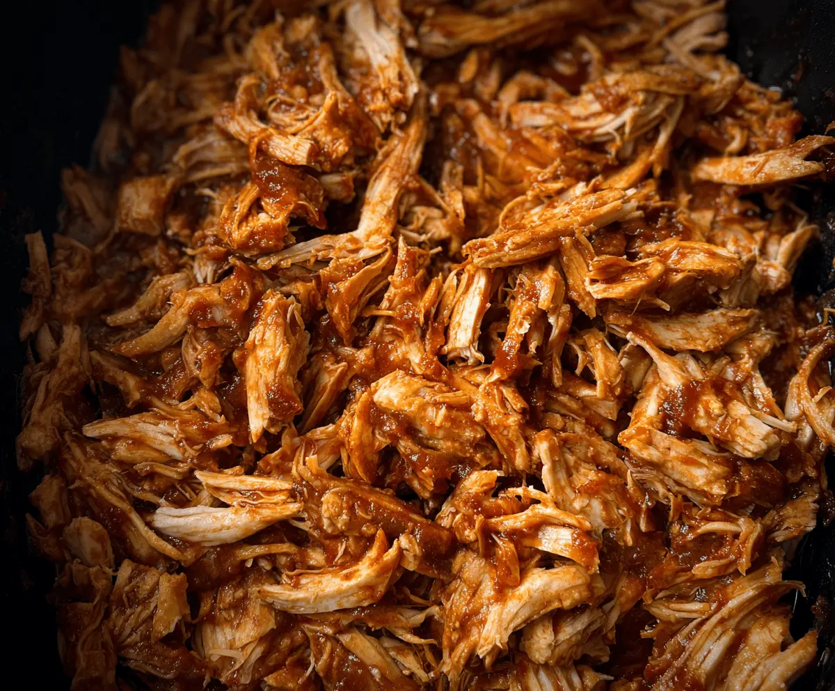 Easy Crockpot BBQ Pulled Chicken Recipe