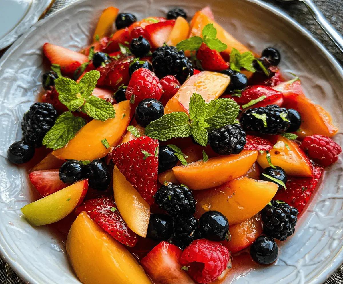 Easy Summer Fruit Salad Recipe for Hot Days