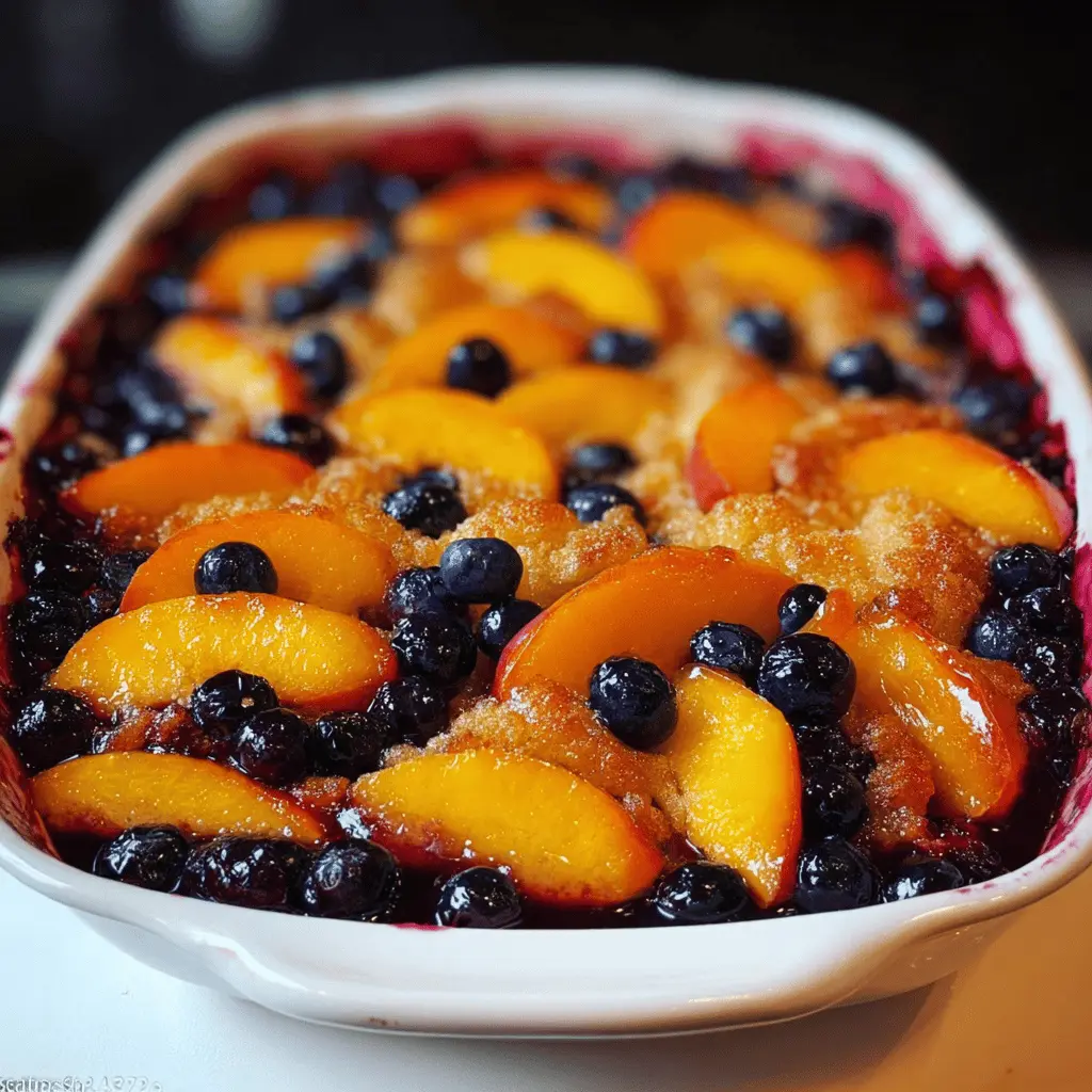 Easy Blueberry Nectarine Cobbler Recipe