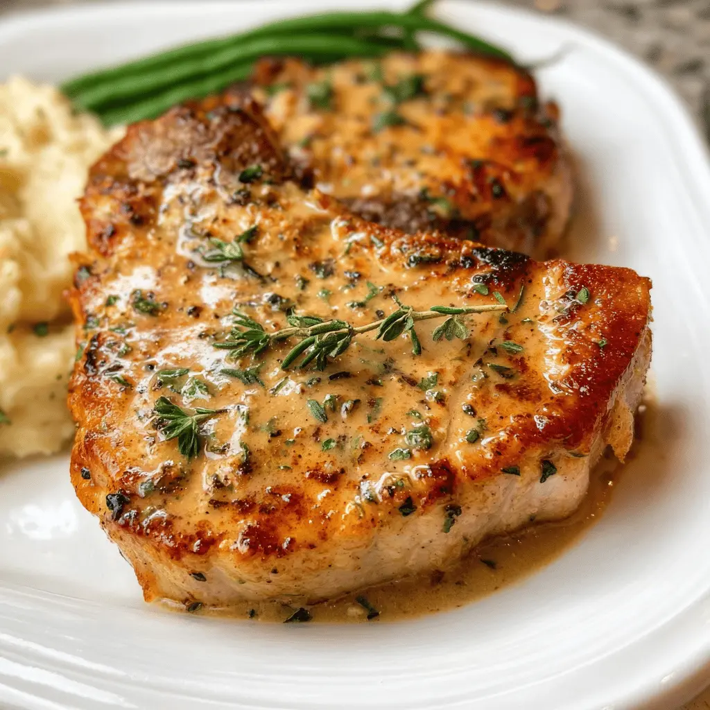 Creamy Boursin Pork Chops Recipe