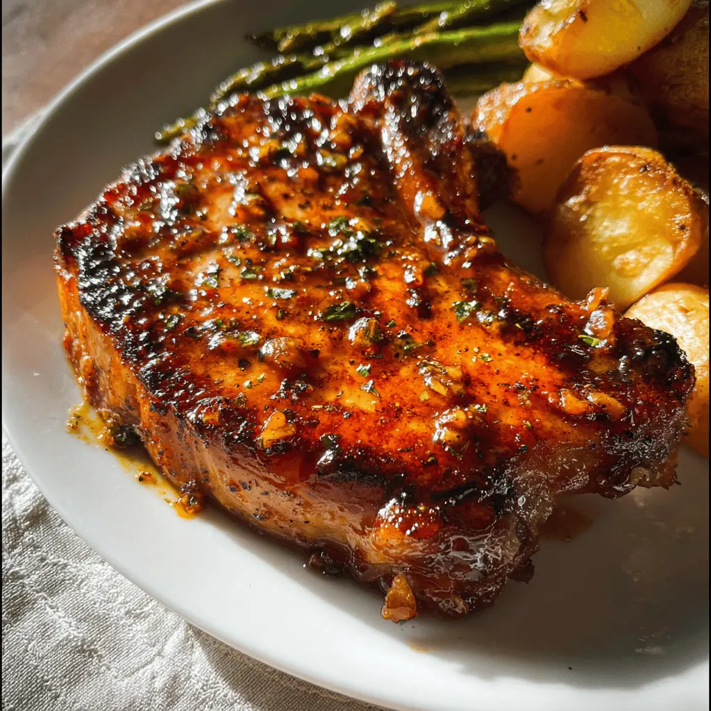Easy Honey Garlic Baked Pork Chops Recipe