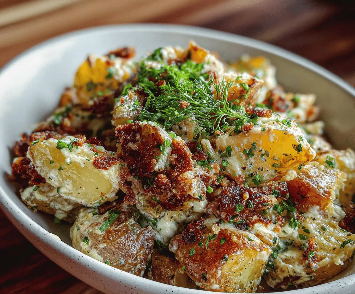 Crispy Smashed Potato Salad Recipe
