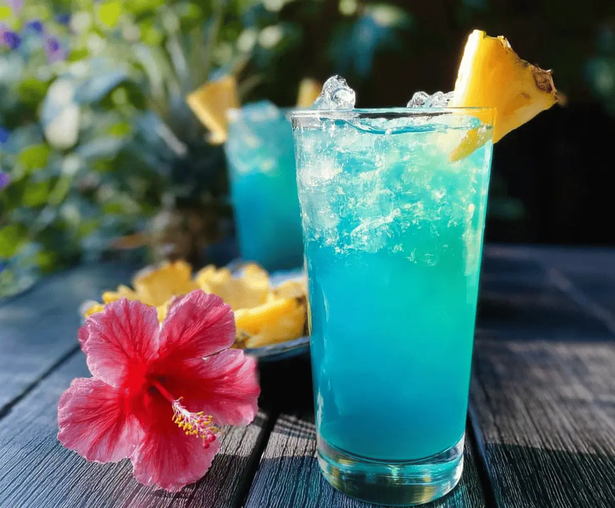 Refreshing Blue Hawaiian Mocktail Recipe