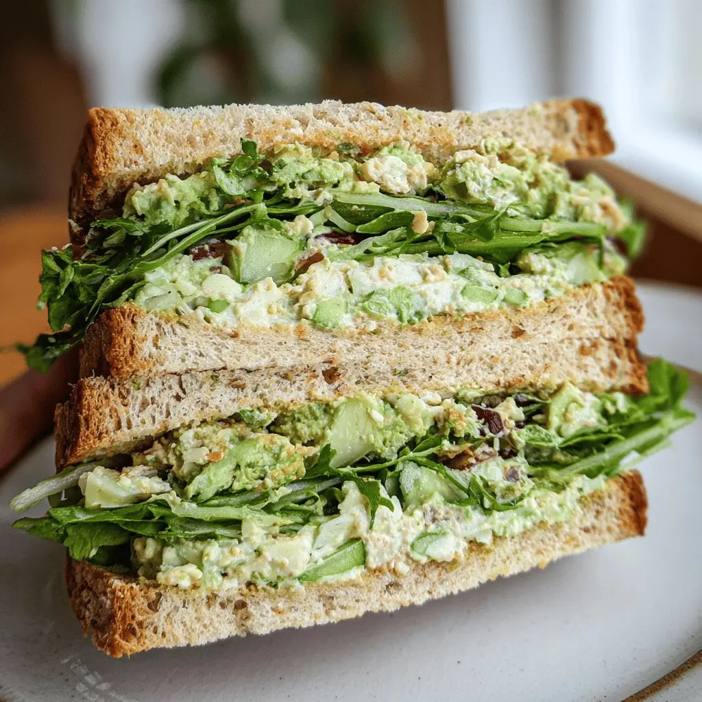 Healthy Green Goddess Salad Sandwich Recipe