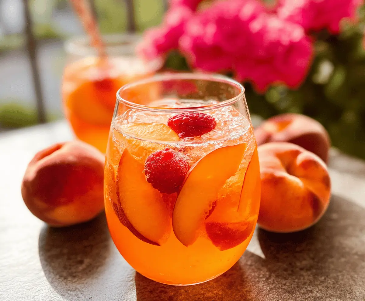 Refreshing Peach Rosé Sangria Recipe