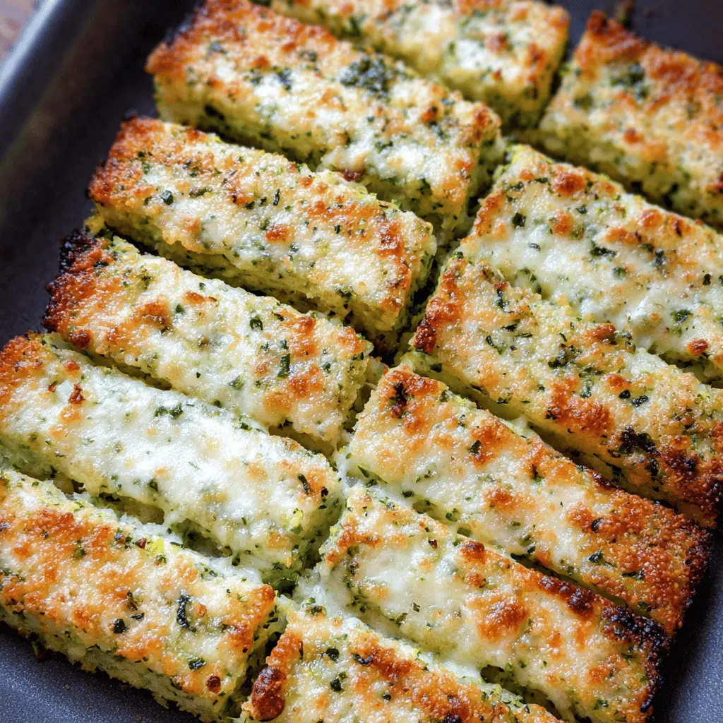 Easy Cheesy Zucchini Breadsticks Recipe