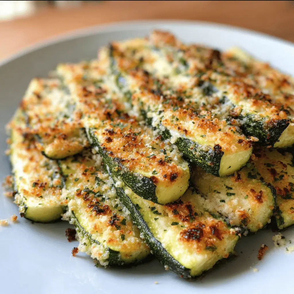 Easy Baked Parmesan Zucchini Recipe