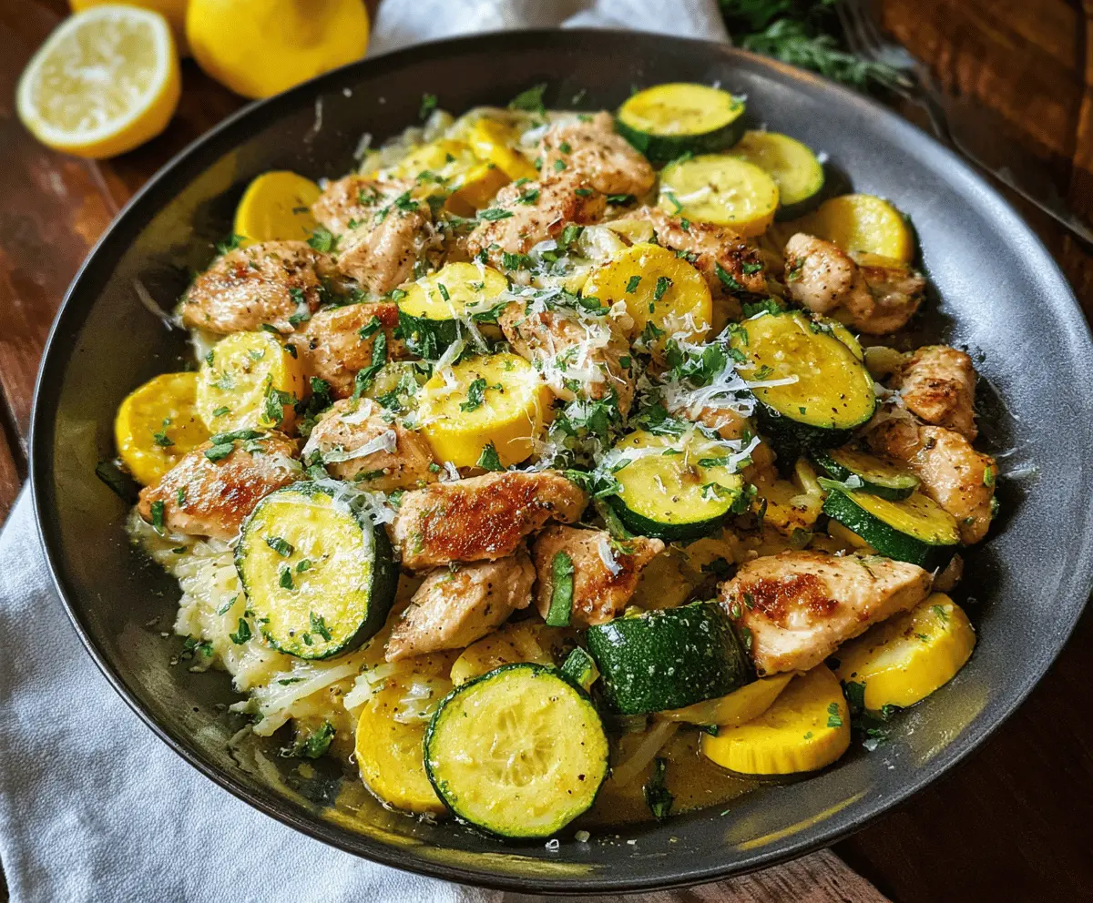 Easy Healthy Chicken Breast with Zucchini and Squash