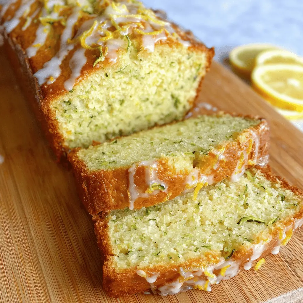 Easy Luscious Lemon Zucchini Bread Recipe