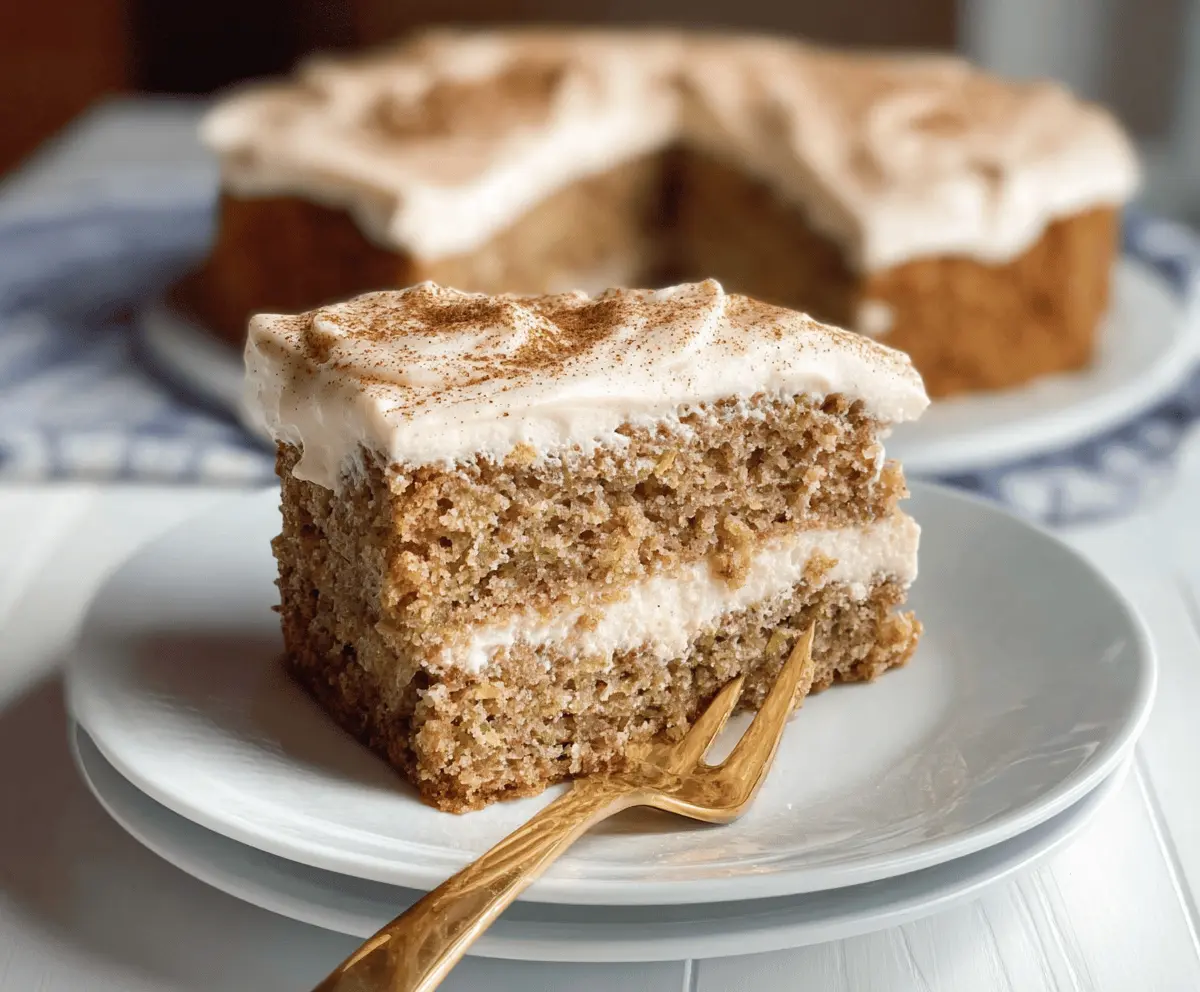 Moist Zucchini Cake with Cinnamon Cream Cheese Frosting