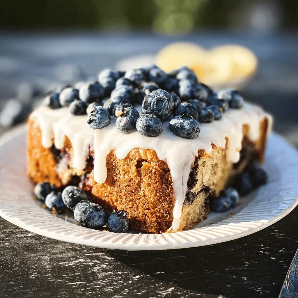 Moist Blueberry Zucchini Cake Recipe