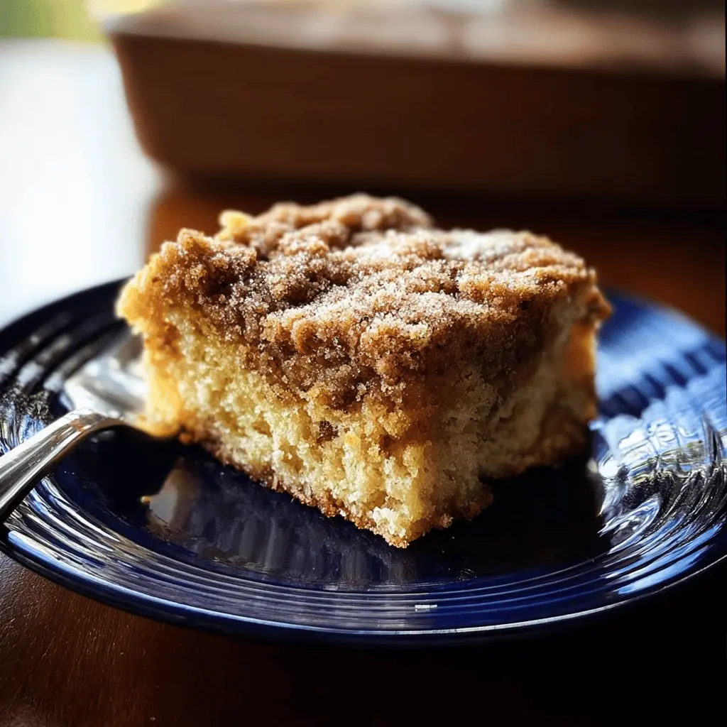 Moist Cinnamon Sugar Zucchini Coffee Cake Recipe
