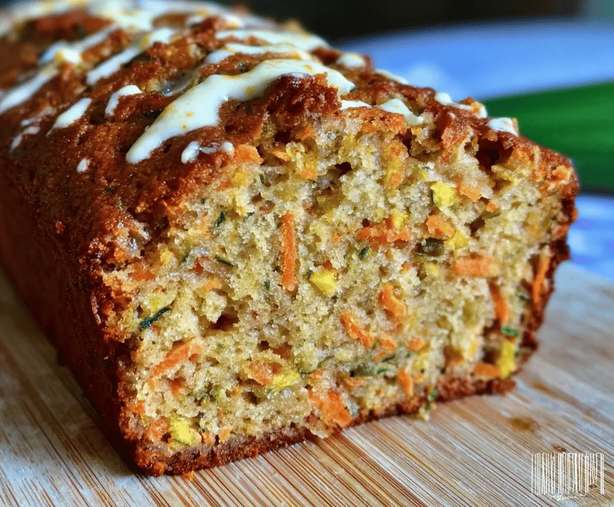 Moist Carrot Apple Zucchini Bread Recipe