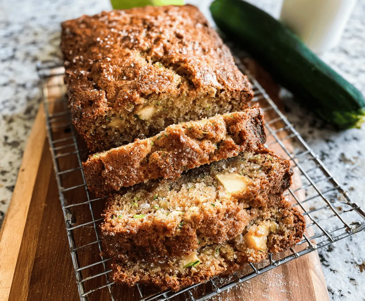 Moist Apple Zucchini Bread Recipe