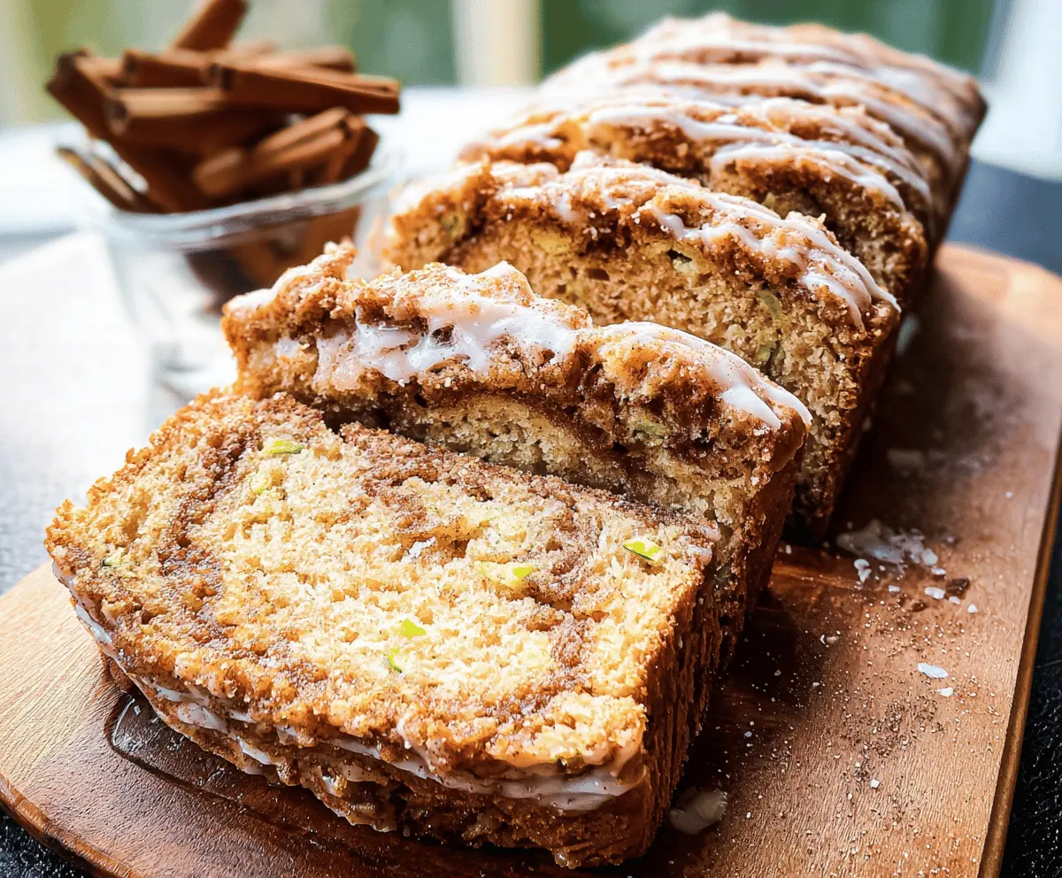 Easy Cinnamon Swirl Zucchini Bread Recipe