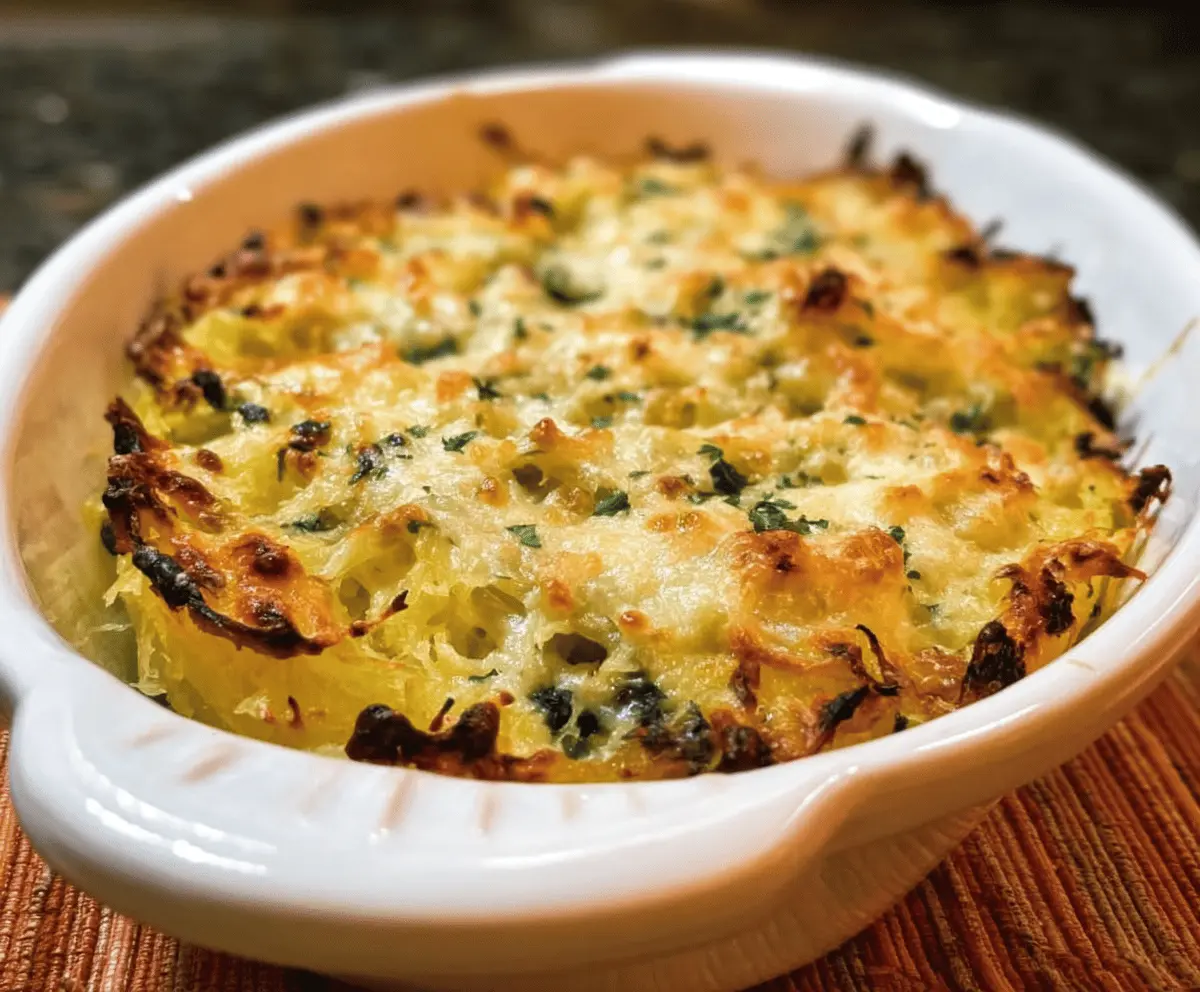 Healthy Spaghetti Squash Au Gratin Recipe