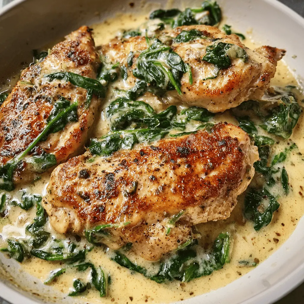 Easy Chicken Florentine Recipe with Spinach